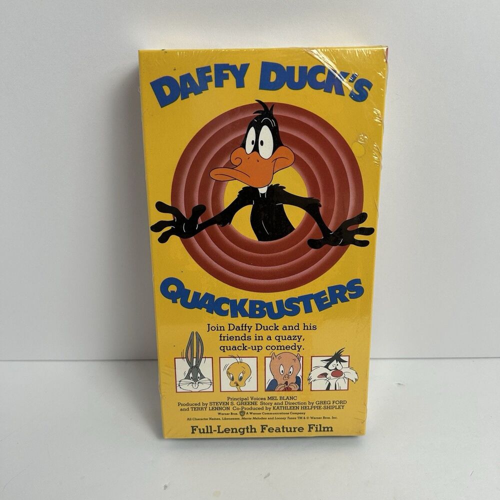 Daffy Duck's Quackbusters VHS Tape 1989 Mel Blanc Classic Cartoon Film Animated